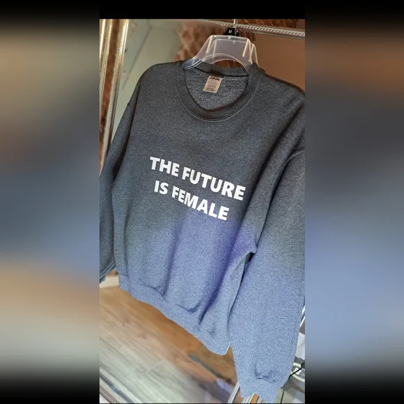Gray Women's Sweater - The Future is Female - Picture 2 of 7